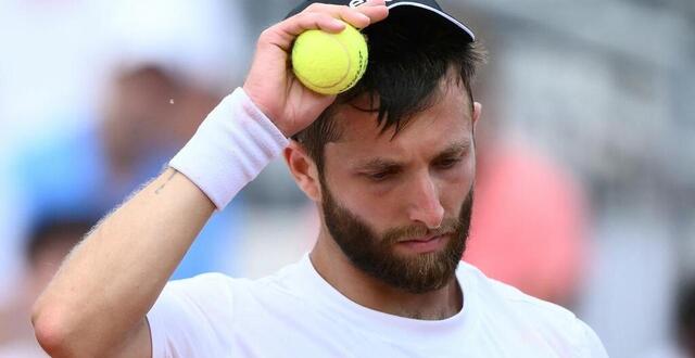 photo corentin moutet s’est incliné face à jack draper. © marco bertorello / afp