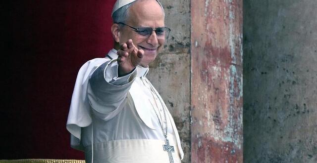 photo le pape léon xiv, au balcon de la basilique saint-pierre, au vatican, le 11 mai 2025. © hans lucas via afp