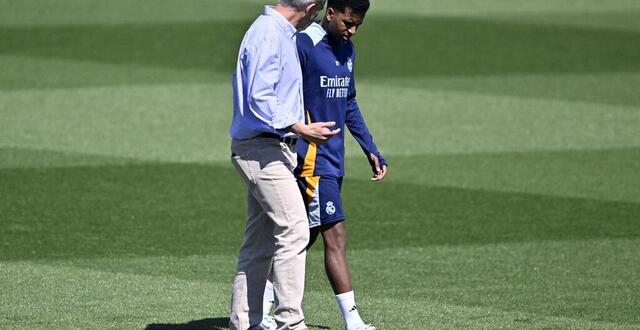 photo rodrygo a quitté l’entraînement du real madrid, ce mardi 13 mai. © burak akbulut / anadolu via afp