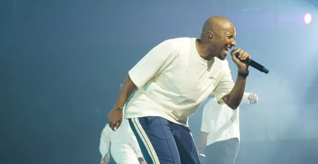 photo  soprano (ici à antarès en décembre 2023) va dévoiler son premier film en tant que comédien principal au cgr saint-saturnin.  &copy;  ouest-france 