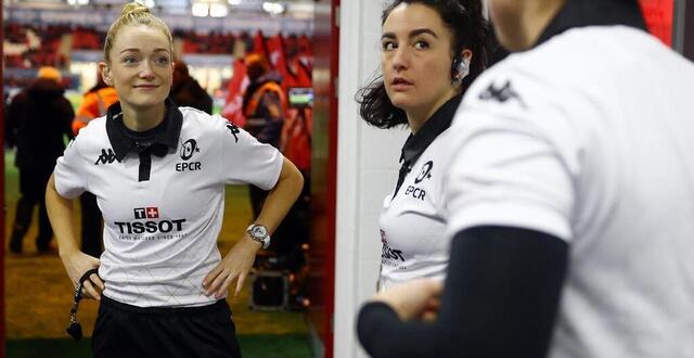photo hollie davidson va devenir la première arbitre féminine à officier lors d’une finale européenne. © michael steele / afp