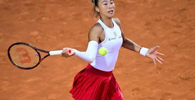photo zheng qinwen a dominé aryna sabalenka ce mercredi 14 mai. © afp / piero cruciatti