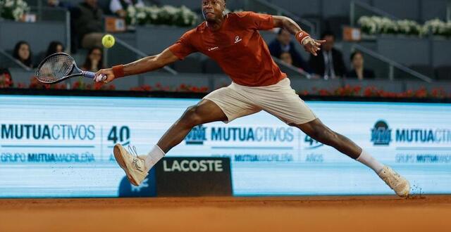 photo gaël monfils lors de son dernier match contre borna gojo à madrid le 23 avril dernier. © afp / oscar del pozo