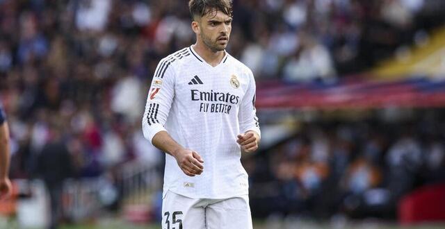 photo raúl asencio lors de la défaite du real madrid contre le fc barcelone (4-3) le 12 mai. © nurphoto via afp / gongora