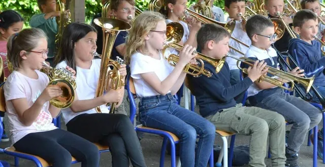 photo  une cinquantaine d’élèves ont fait preuve de leurs talents musicaux devant leurs parents ravis.  &copy;  le maine libre 