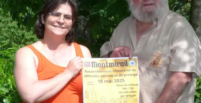 photo  magali paumier, présidente du comité des fêtes, présente le rassemblement de véhicules anciens qui animera la place du château dimanche.  &copy;  ouest-france 