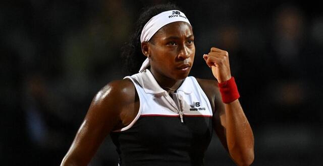 photo coco gauff s’est qualifiée en finale de rome. © getty images via afp