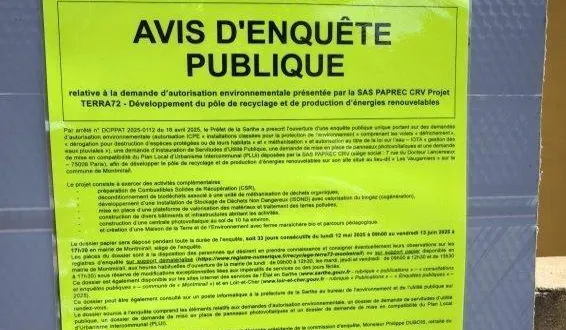 photo  l’enquête publique a débuté lundi  &copy;  le maine libre 