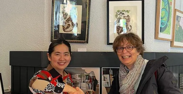 photo  la joie d’apprendre se lit sur le visage des élèves de youghee (à gauche sur la photo.)  &copy;  ouest-france 