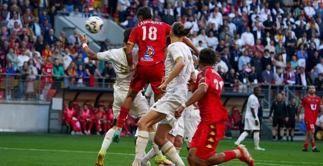 photo  zakary lamgahez a marqué le deuxième but du mans fc face à versailles.  &copy;  arnaud despelchain 