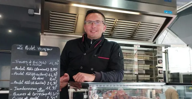 photo  le poulet voyageur propose des poulets et autres rôtis prêts à manger.  &copy;  ouest-france 