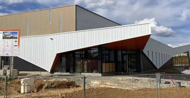 photo  le chantier du futur gymnase intercommunal.  &copy;  dr 