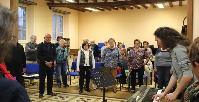 photo  échauffement des cordes vocales  &copy;  le maine libre 