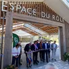 photo  le maire de solesmes, pascal lelièvre, entouré des élus et partenaires lors de l’inauguration de l’espace du rôle, symbole d’une réhabilitation réussie au cœur du village. 
