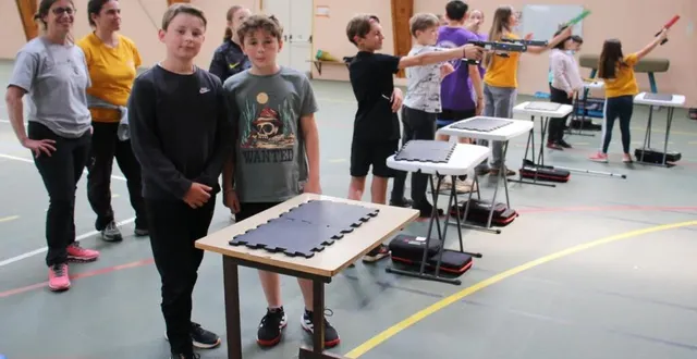 photo  mercredi, les collégiens ont peaufiné leur entraînement au gymnase.  &copy;  le maine libre 