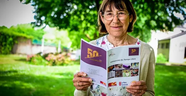 photo  le mans, mardi 13 mai 2025. colette bellier, trésorière adjointe de l’université du temps libre, prépare activement les festivités des 50 ans de l’association et les deux journées d’inscriptions, qui se dérouleront les 16 et 17 juin 2025  &copy;  le maine libre – yvon loué 
