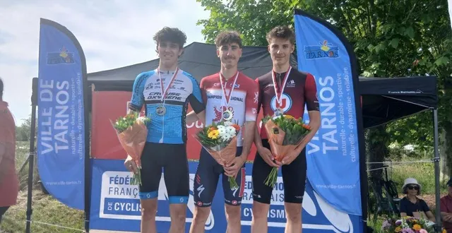 photo  simon defrance a devancé gabin gauthier et matteï cacault.  &copy;  comité nouvelle-aquitaine 