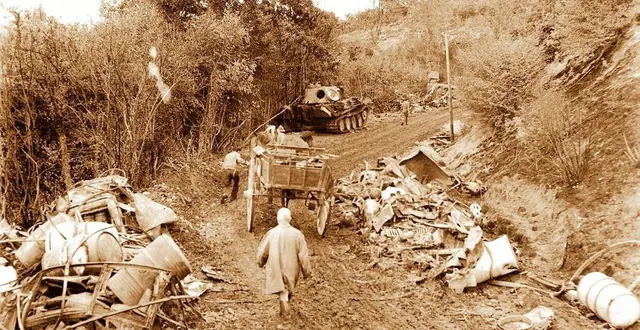 photo  moment crucial de la bataille de normandie, la fermeture de la poche de falaise-chambois est beaucoup moins connue dans le public que le débarquement du 6 juin 1944 lui-même.  &copy;  iwm 