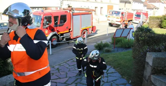photo  les effectifs et le matériel ont été déployés pour cet exercice.  &copy;  ouest-france 