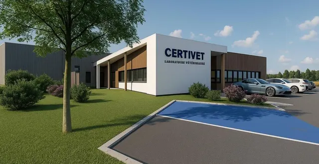 photo  voici à quoi vont ressembler les futurs locaux de certivet à sargé-lès-le mans.  &copy;  dirob 