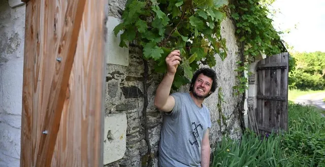 photo  bécon-les-granits, le 14 mai 2025. vigneron algérien de l’anjou, houas boukella envisage de planter des vignes à bécon-les-granits.  &copy;  co - josselin clair 