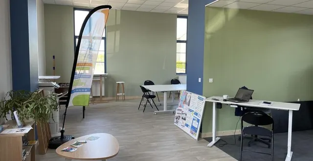 photo  l’association familles rurales de briouze, dans l’orne, a emménagé dans la gare de briouze en mai 2025.  &copy;  ouest-france 