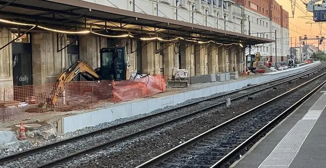 photo  le quai a de la gare du mans (sarthe) est le premier à faire l’objet de travaux.  &copy;  ouest-france 