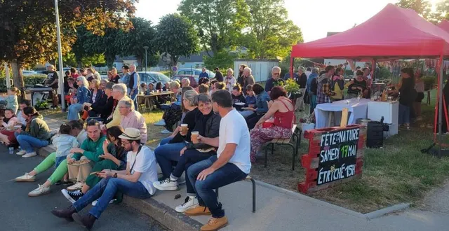 photo  les habitants d’étriché étaient invités samedi 17 mai à clôturer la fête de la nature par un concert du groupe lucho kopo. 