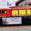 photo  les jeunes sapeurs-pompiers de thorigné et connerré sont prêts à s’affronter.  