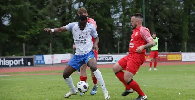 photo  sillemane séné a inscrit l’unique but de la finale de la coupe de normandie entre sotteville et la ferté/bagnoles, ce samedi 24 mai 2025 à flers (orne).  &copy;  photo : serge ruer 