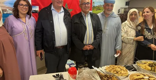 photo  olivier blizt, philippe van hoorne et abdellah lessani font honneur au couscous marocain.  &copy;  ouest-france 