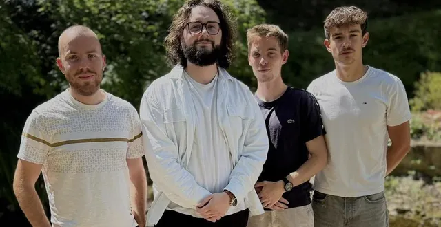 photo  de gauche à droite : antonin heuzebroc, simon guillois, renaud loriou et ugo joubert.  &copy;  le maine libre 
