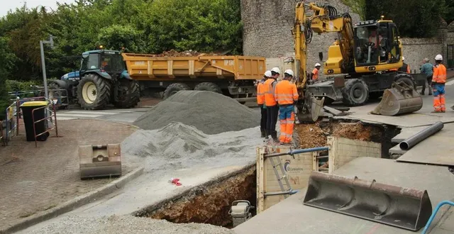 photo  la circulation est interdite jusqu’au 7 juillet 2025 entre l’allée du maine et l’allée du puits au moines, à solesmes.  &copy;  le maine libre 