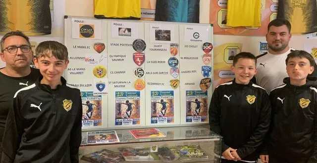 photo  vendredi, le tirage du tournoi national u13 a été effectué par les jeunes footballeurs écomméens  &copy;  le maine libre 