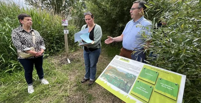 photo  la prée d’amont, un site naturel à vaas, où le conseil départemental de la sarthe a effectué des travaux.  &copy;  ouest-france. 