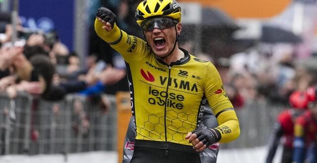 photo olav kooij pourrait profiter de cette étape de transition pour lever les bras à cesano maderno. © marco zac / nurphoto via afp