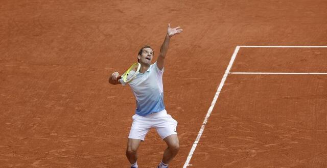 photo  richard gasquet lors du premier tour de roland-garros 2025.  ©  jean catuffe / afp 