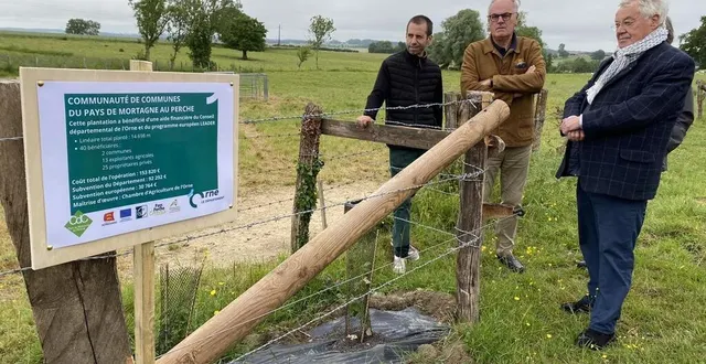 photo  l’opération a été présentée mercredi matin, chez guillaume chantepie, à saint-hilaire-le-châtel (orne).  &copy;  ouest-france 