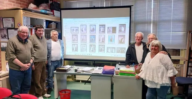 photo  une partie des membres du conseil d’administration de la société historique de vimoutiers.  &copy;  ouest-france 