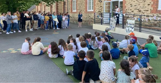 photo  l’école grain-de-soleil offre un cadre sécurisé et du bien-être aux enfants quila fréquente. 80 personnes sont venues se rendre compte des travaux réalisés.  &copy;  ouest-france 