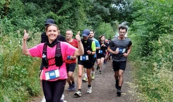 photo  virginie ripoche, heureuse de participer à sa première crapounette.  &copy;  co 