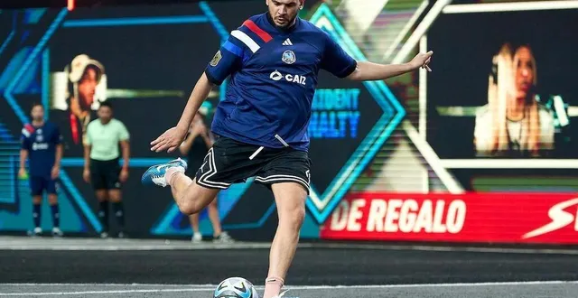 photo  le streamer amine lors de la première édition de la kings world cup, en juin 2024 au mexique.  &copy;  kings world cup 