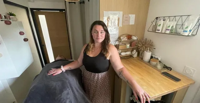 photo  élise chantepie a ouvert son cabinet de massage à thorée-les-pins en avril 2025.  &copy;  le maine libre 