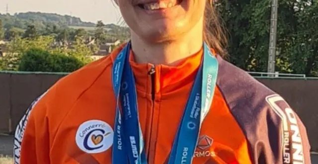 photo  mélanie, championne triplement médaillée.  &copy;  le maine libre 