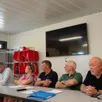 photo le bureau du football-club d’écouché, lors de son assemblée générale dans ses locaux, vendredi.