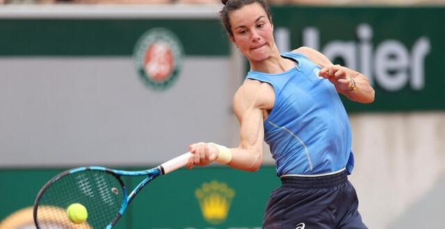 photo  lois boisson affronte jessica pegula, ce lundi 2 juin.  ©  getty images via afp 