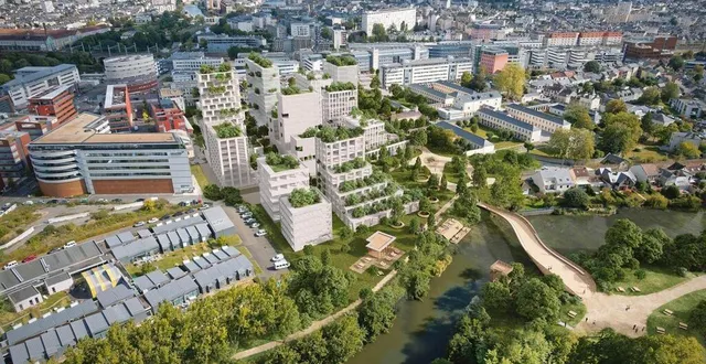 photo  le futur campus, le second que comptera la ville, est annoncé derrière la gare du mans (sarthe). ce lundi 2 juin 2025, de premières écoles ont fait part de leur intention d’intégrer ce nouveau pôle de formation supérieure.  &copy;  spectrum2023 