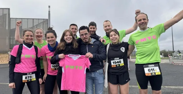 photo  les coureurs du mêle-sur-sarthe (orne) au départ d’alençon - la croix médavy 2025.  &copy;  archives ouest-france 
