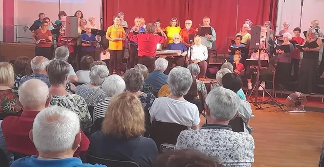 photo  avec le concours de jlm événement pour le son et la lumière et l’enthousiasme des choristes de la viva, ce concert a été savouré par l’auditoire.  &copy;  co 