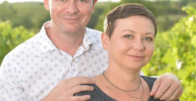 photo  agnès gelineau et pierre-antoine giovannoni, vignerons du château de la viaudière.  &copy;  co 
